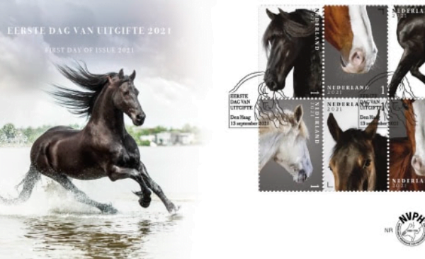 Nederlandse paarden op postzegels